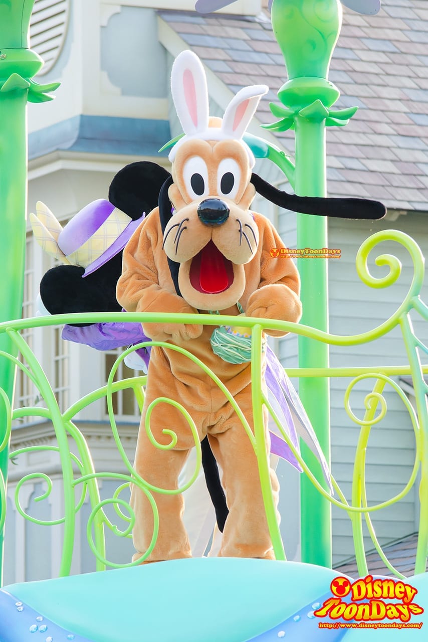 TDL ディズニー・イースター 2014 ヒッピティ・ホッピティ・スプリングタイム プルート