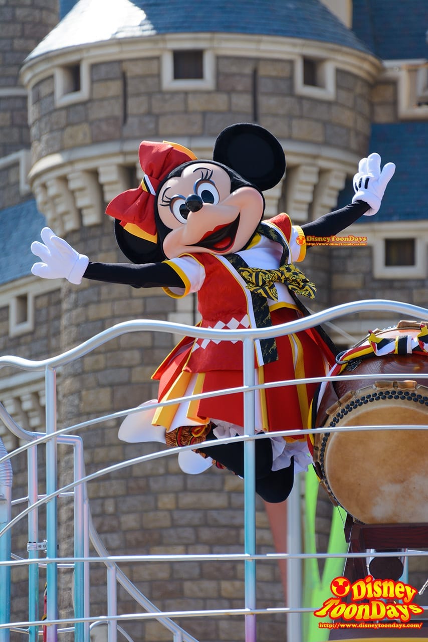 TDL ディズニー夏祭り 2015 おんどこどん ミニーマウス