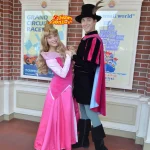 TDL　エントランス　グリーティング　オーロラ姫　フィリップ王子