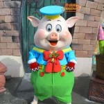 TDL トゥーンタウン　グリーティング　フィドラーピッグ