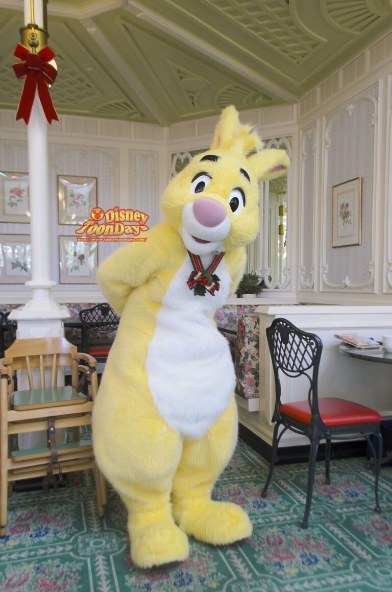 TDL アドベンチャーランド　クリスタルパレスレストラン　キャラクターブレックファスト　グリーティング　ラビット