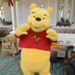 TDL アドベンチャーランド　クリスタルパレスレストラン　キャラクターブレックファスト　グリーティング　プーさん
