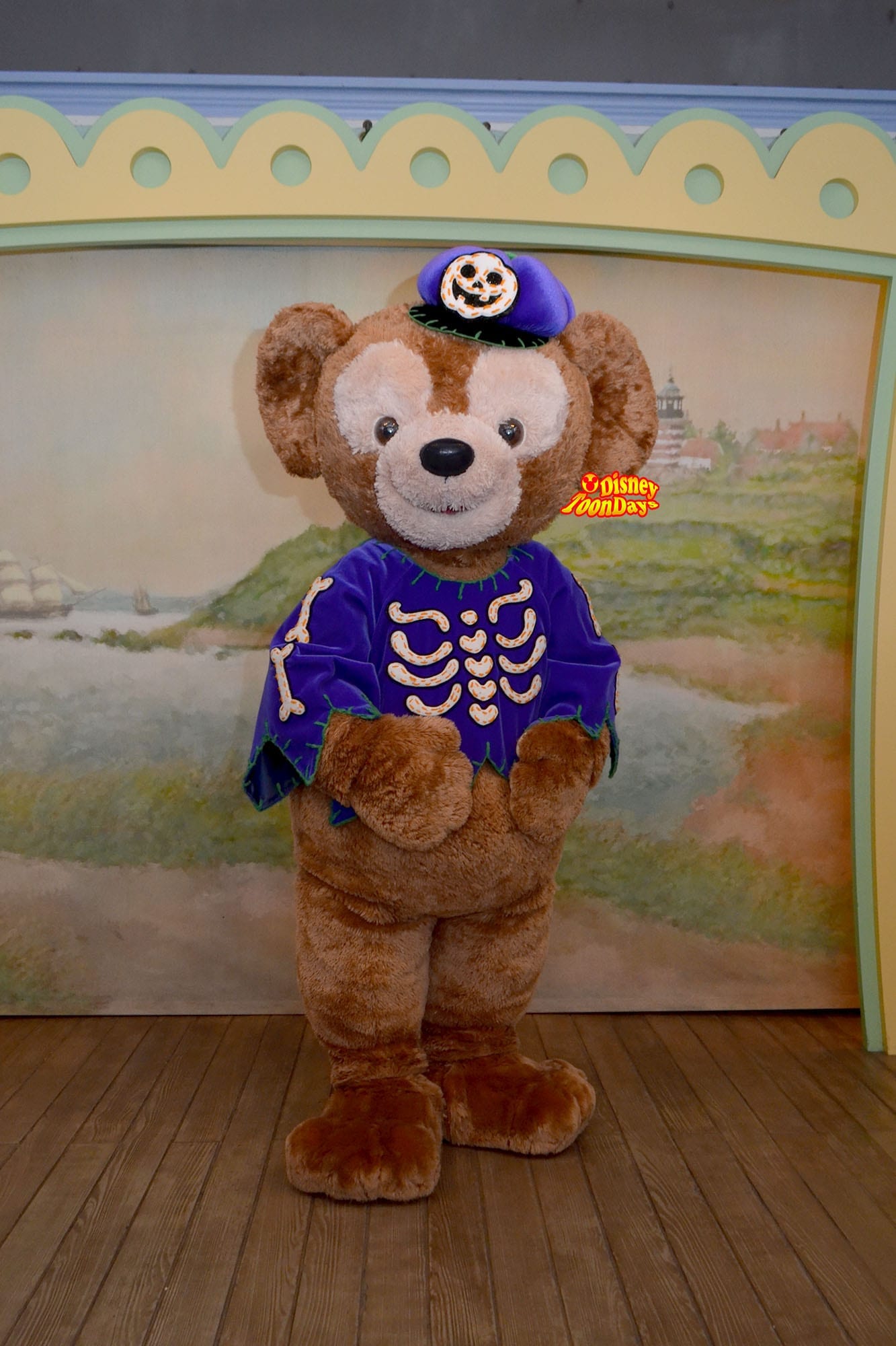 ダッフィー　シェリーメイ　コスチューム　2013 ディズニーハロウィン　ガイコツ ダッフィー シェリーメイ コスチューム 2013 ディズニー