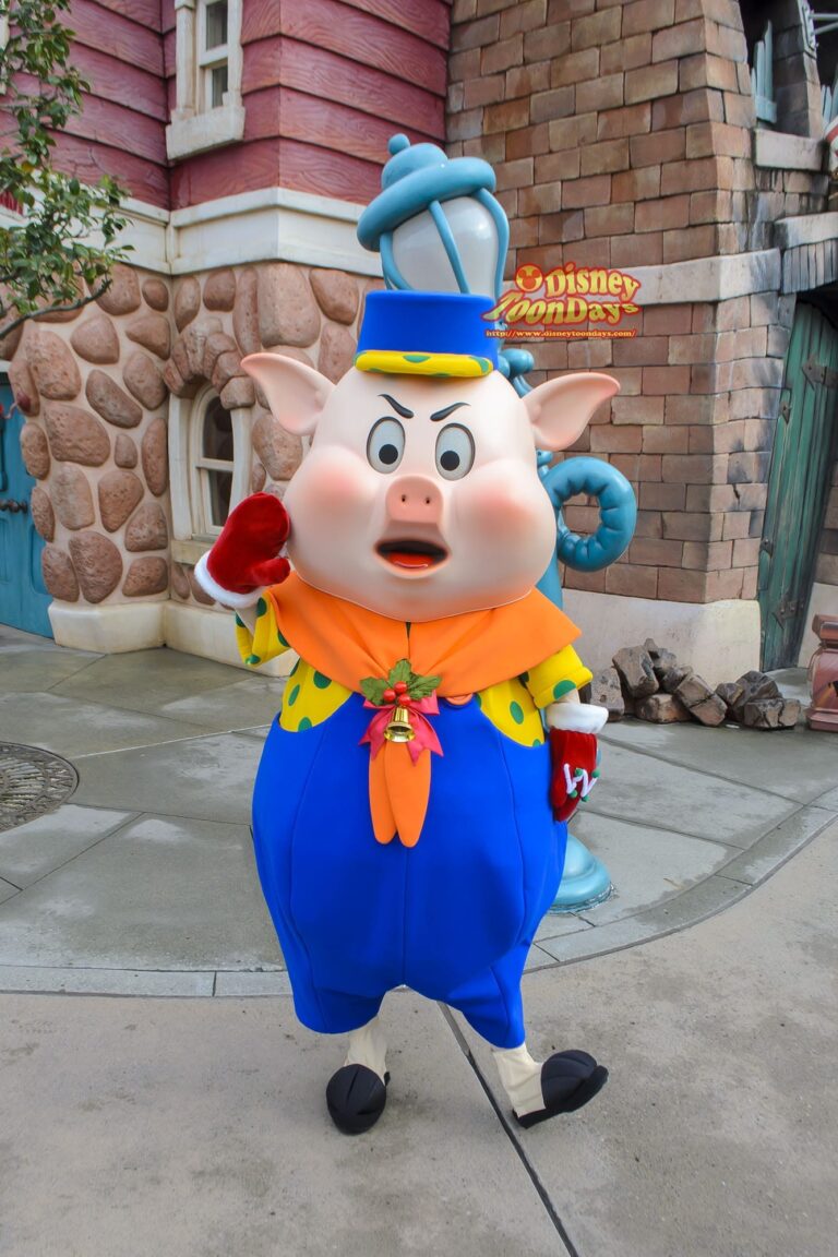 TDL トゥーンタウン　グリーティング　プラクティカルピッグ