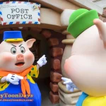 TDL トゥーンタウン　グリーティング　ファイファーピッグ　フィドラーピッグ　プラクティカルピッグ　
