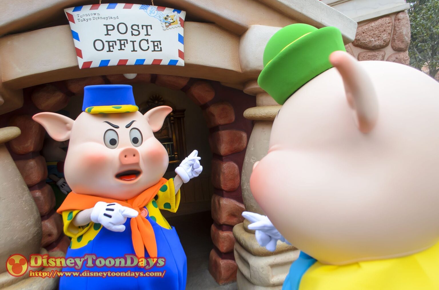 三匹のこぶたグリーティング@トゥーンタウンの郵便局