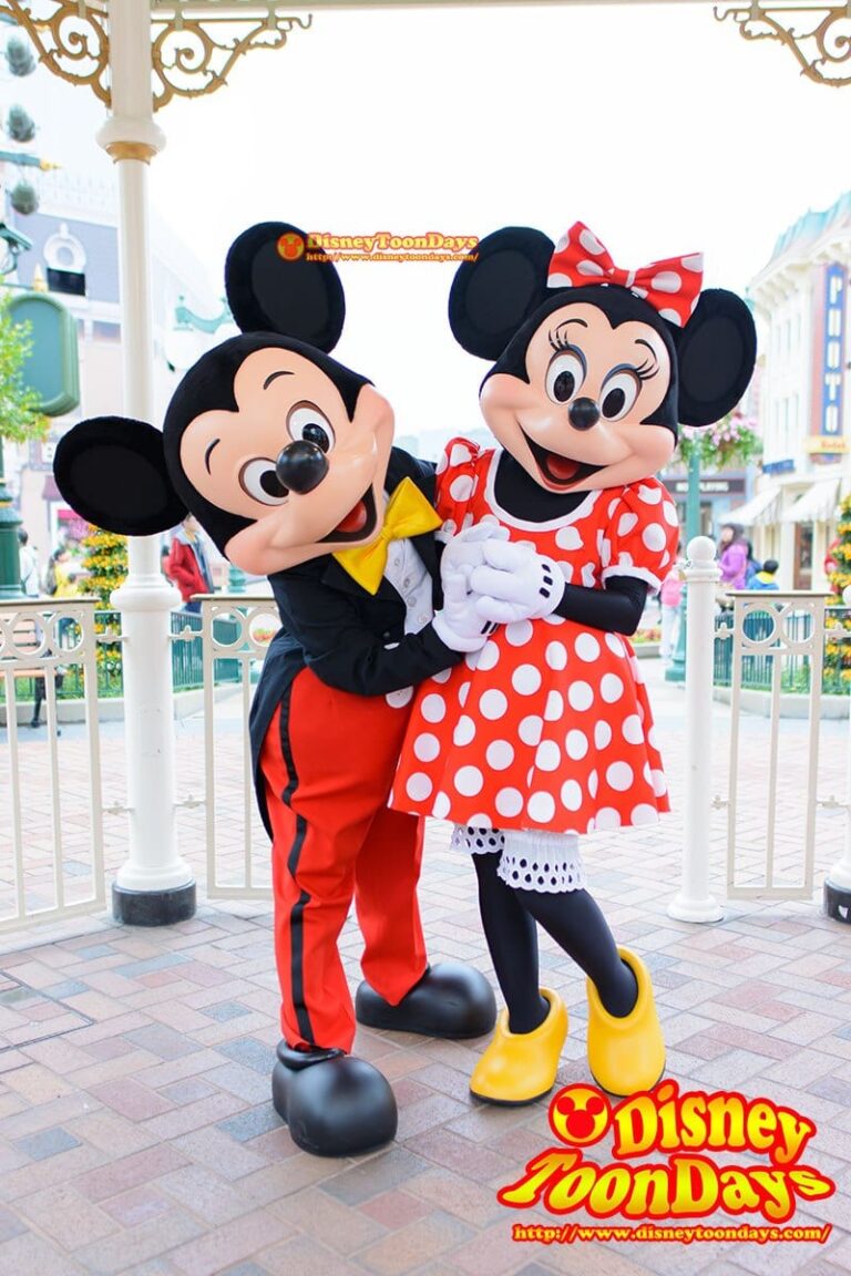 HKDL　メインストリートUSA　グリーティング　ミッキーマウス　ミニーマウス