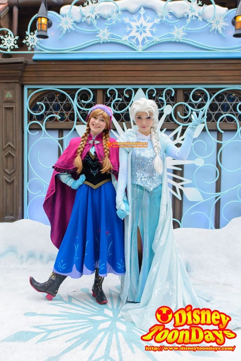 HKDL　ファンタジーランド　グリーティング　アナ　エルサ