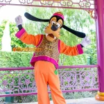 HKDL ファンタジーガーデン　グリーティング　グーフィー