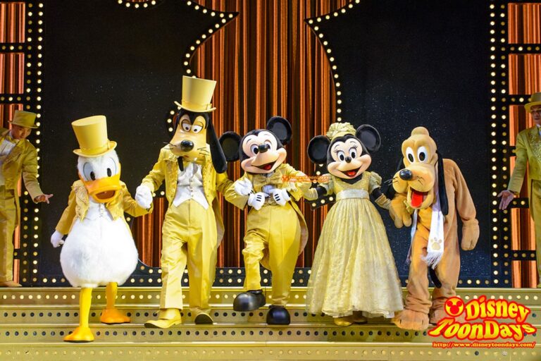 HKDL　ゴールデンミッキー　ドナルドダック　グーフィー　ミッキーマウス　ミニーマウス　ミニーマウス プルート