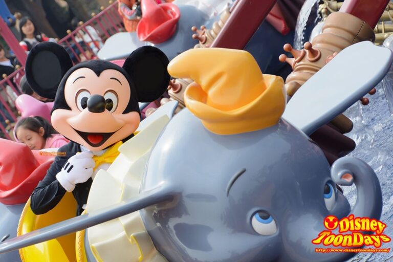 HKDL ファンタジーランド　ダンボ・ザ・フライング・エレファント　ミッキーマウス