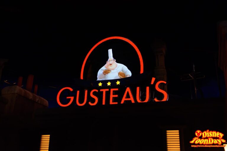 グストーのレストランの看板はうごく！
