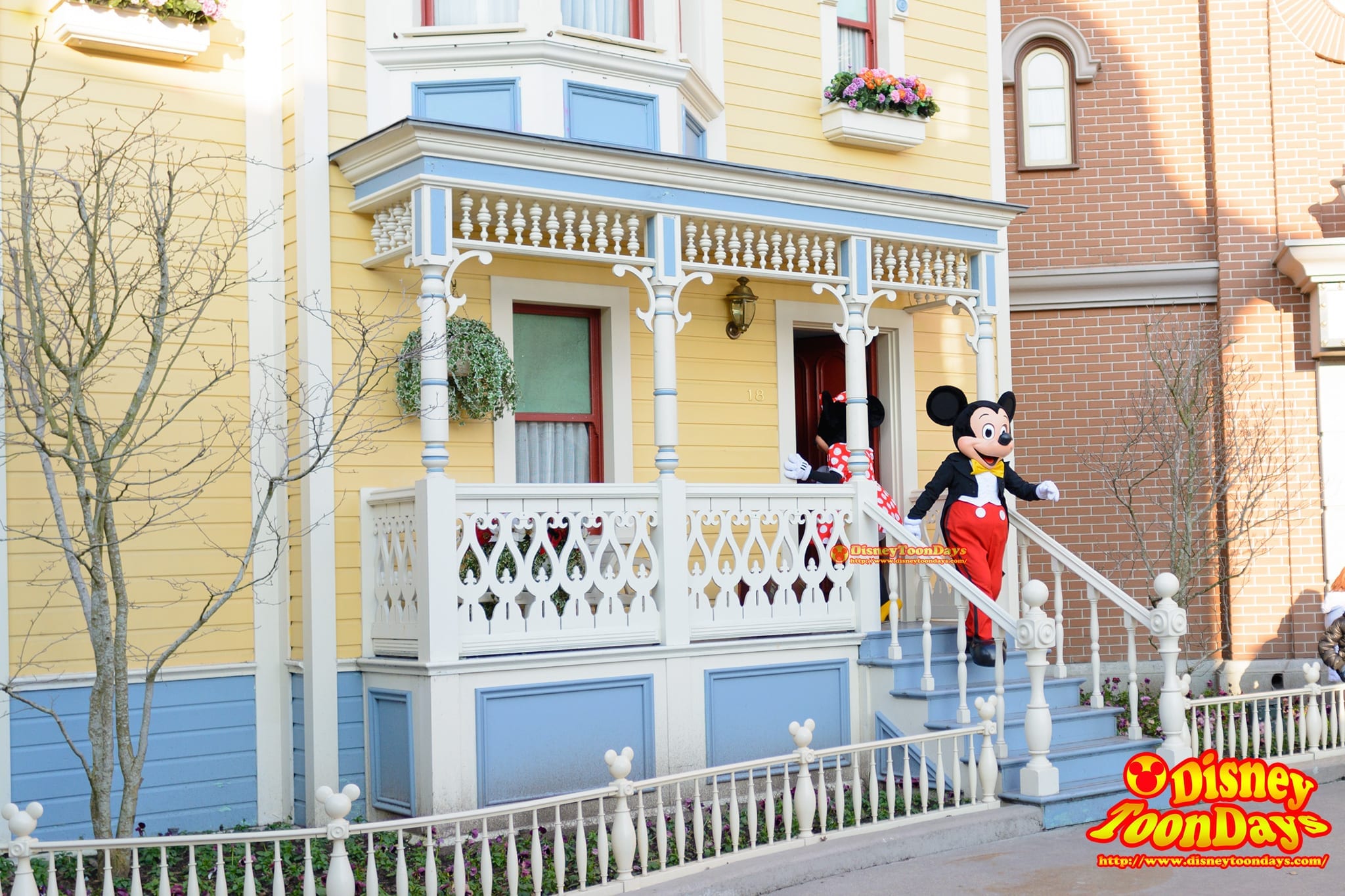 DLP ディズニーランドパリ メインストリートUSA　グリーティング　ミッキーマウス　ミニーマウス