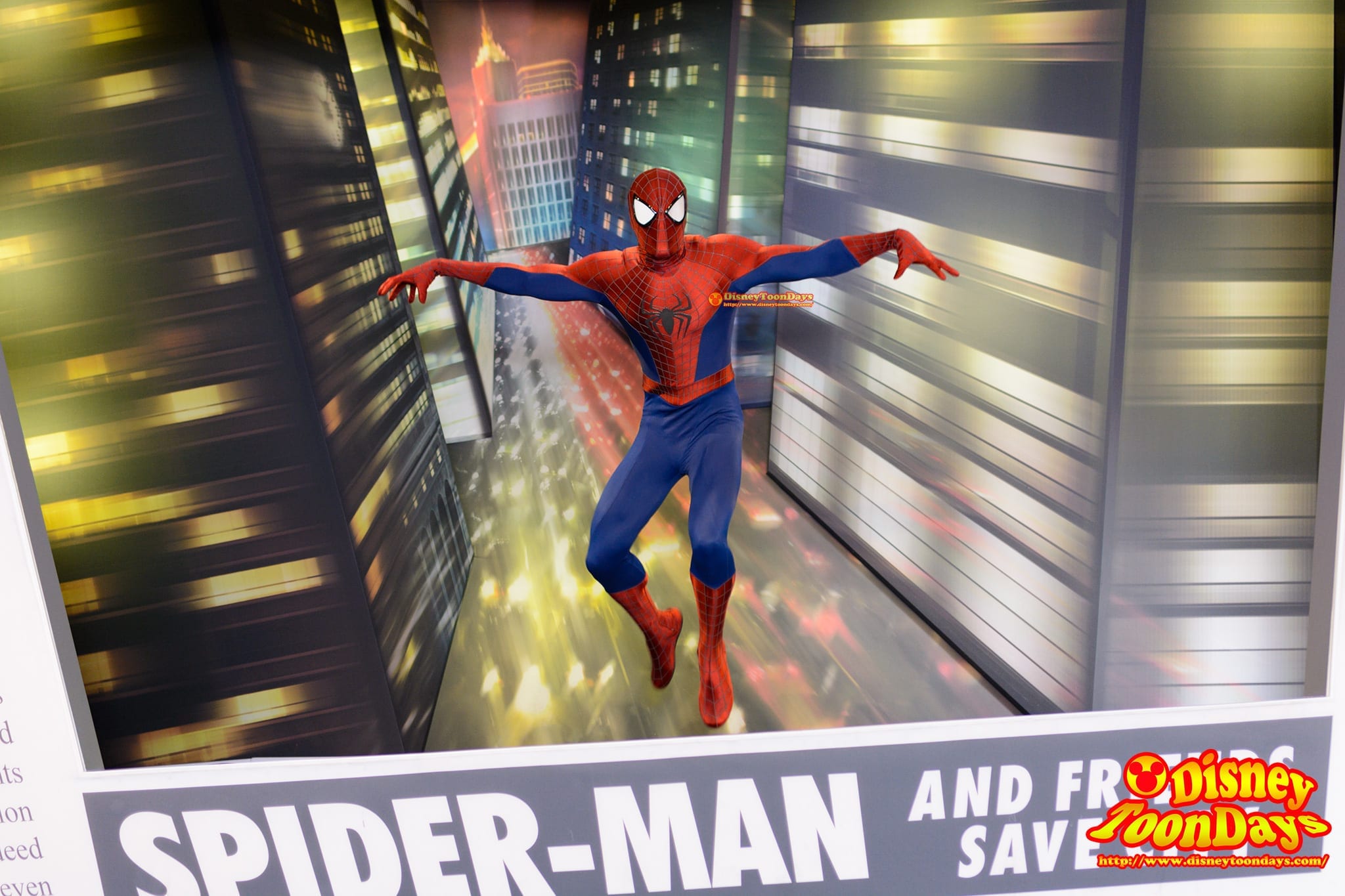 DLP ウォルトディズニースタジオ　バックロット　グリーティング　スパイダーマン