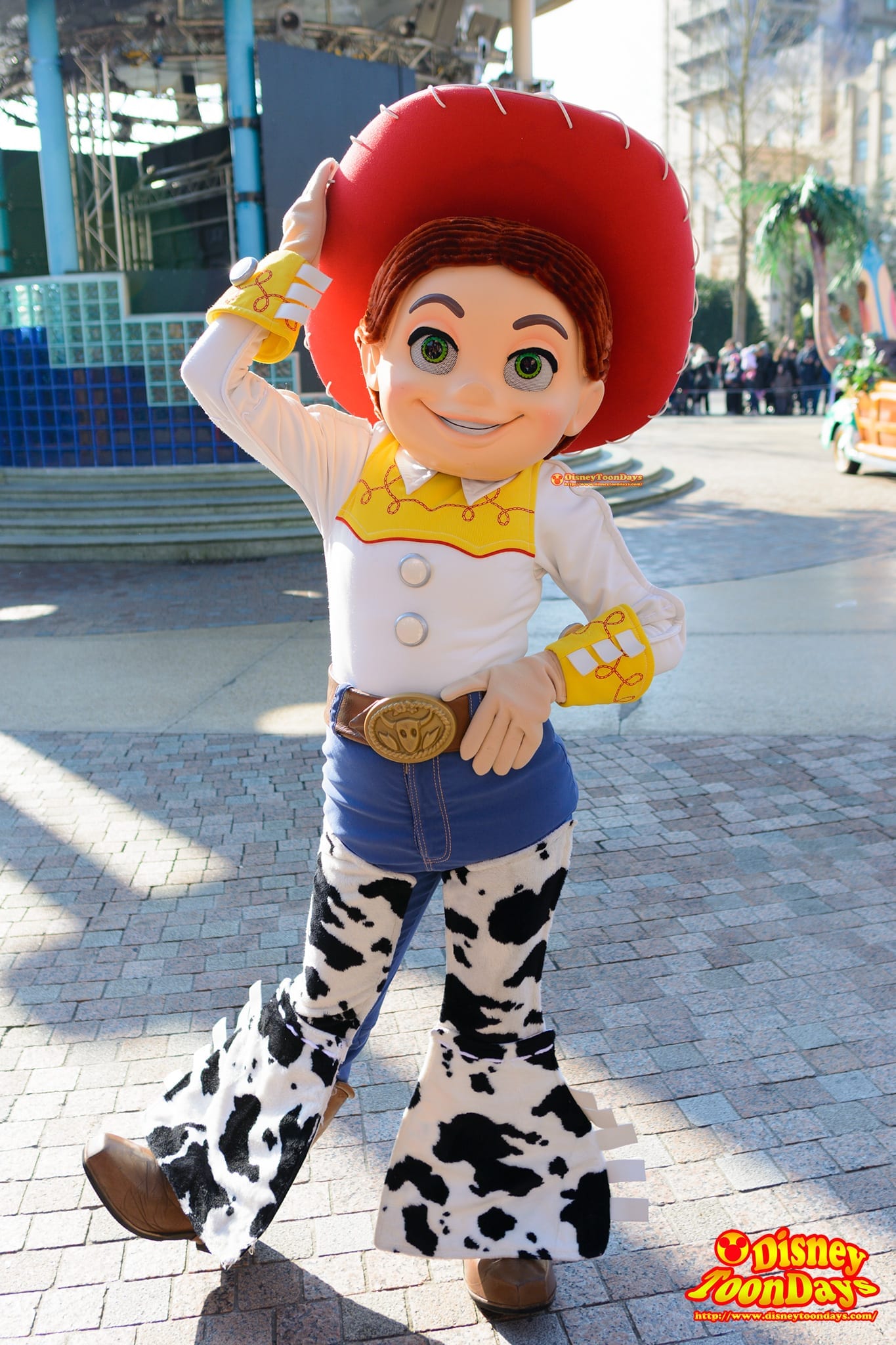DLP ウォルトディズニースタジオ　プロダクションコートヤード　ディズニーズ・スターズ・アンド・カーズ　グリーティング　ジェシー