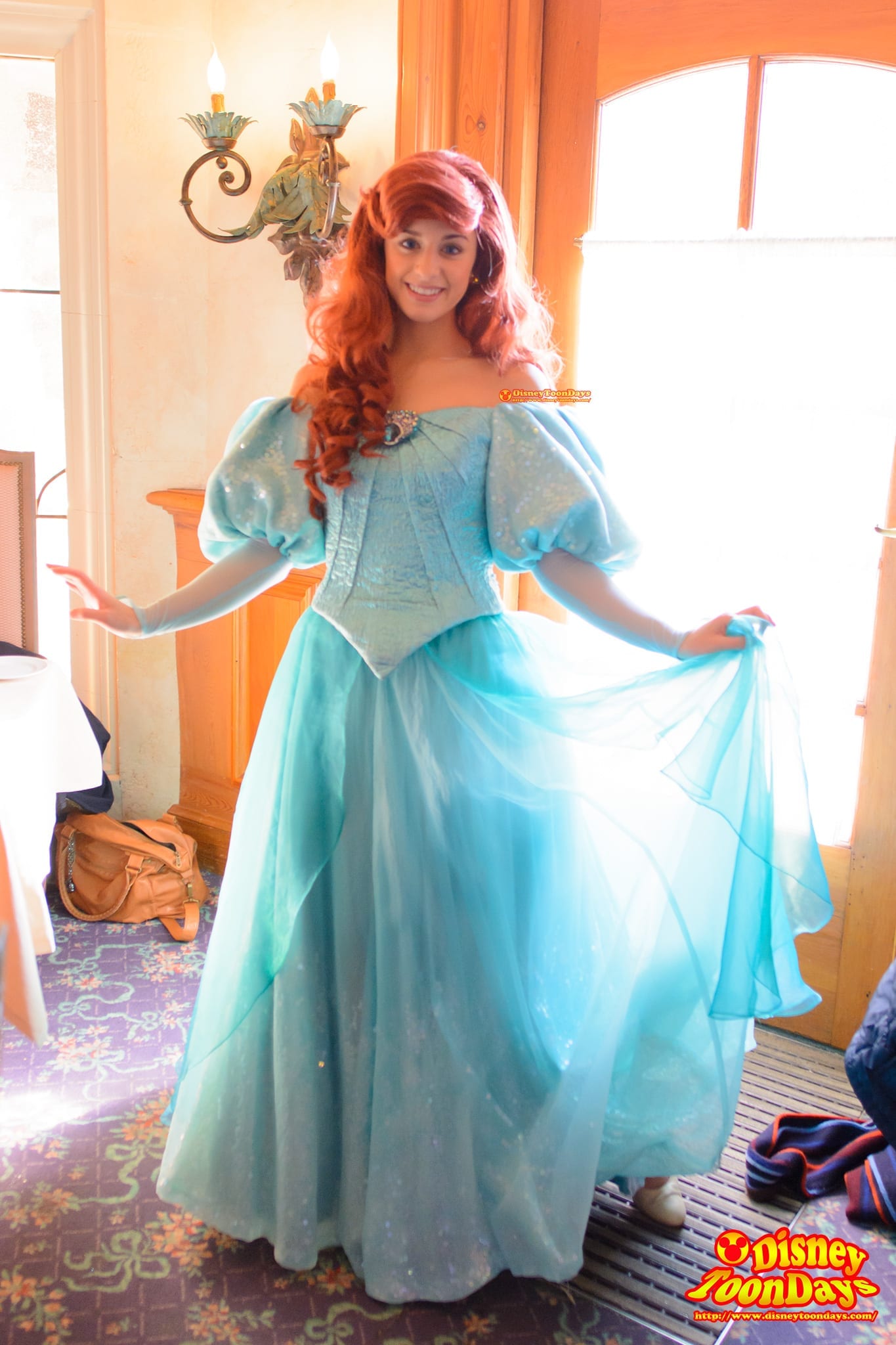DLP　ディズニーランドパリ　ファンタジーランド　オーベルジュ・デ・サンデリオン　グリーティング　アリエル
