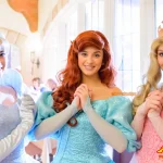 DLP　ディズニーランドパリ　ファンタジーランド　オーベルジュ・デ・サンデリオン　グリーティング　シンデレラ　アリエル　オーロラ姫