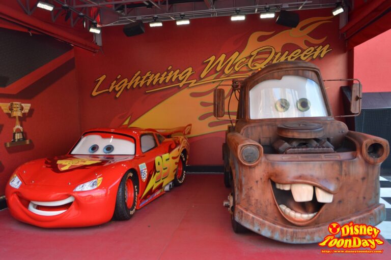 WDW ディズニーハリウッドスタジオ ストリーツオブアメリカ グリーティング ライトニングマックィーン メーター
