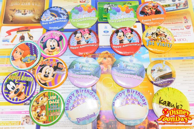 ディズニーパークで配られているボタン