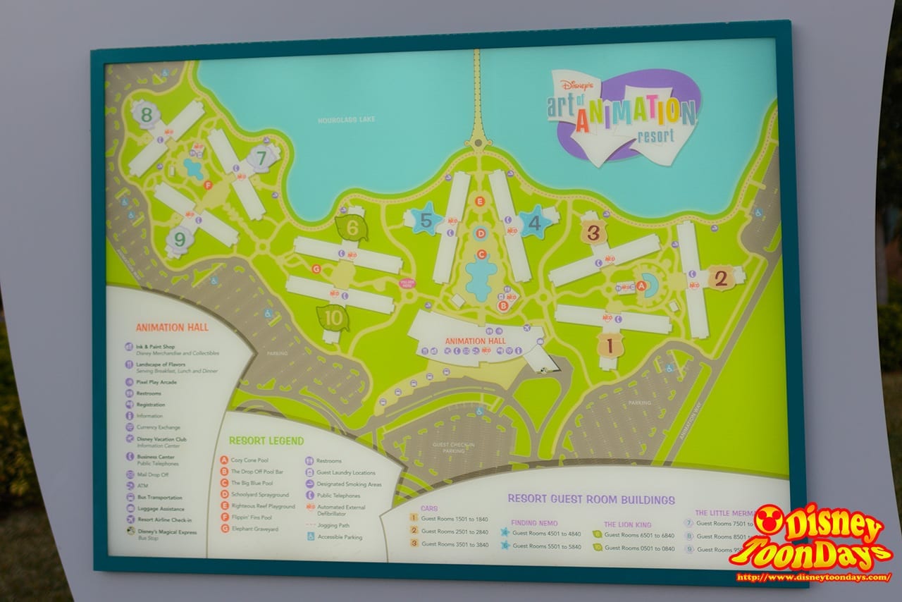 ディズニー・アート・オブ・アニメーション 地図