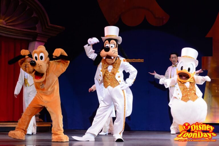 TDS アメリカンウォーターフロント ブロードウェイミュージックシアター パークファンパーティー プルート グーフィー ドナルドダック