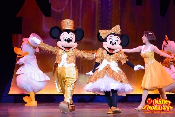 TDS アメリカンウォーターフロント ブロードウェイミュージックシアター パークファンパーティー ミッキーマウス ミニーマウス