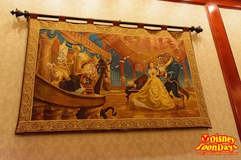 WDW マジックキングダム ニューファンタジーランド ビー・アワー・ゲスト・レストラン ザ・キャッスル・ギャラリー 絵画 ダンス