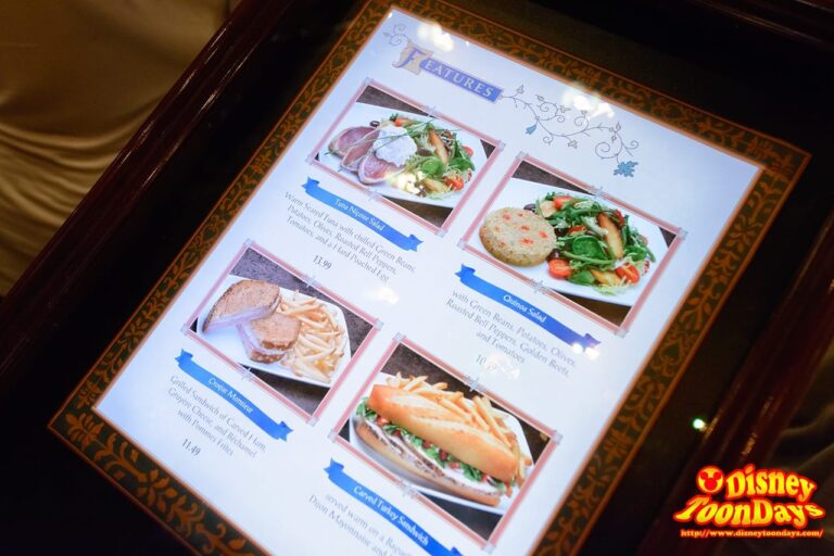 WDW マジックキングダム ニューファンタジーランド ビー・アワー・ゲスト・レストラン メニュー