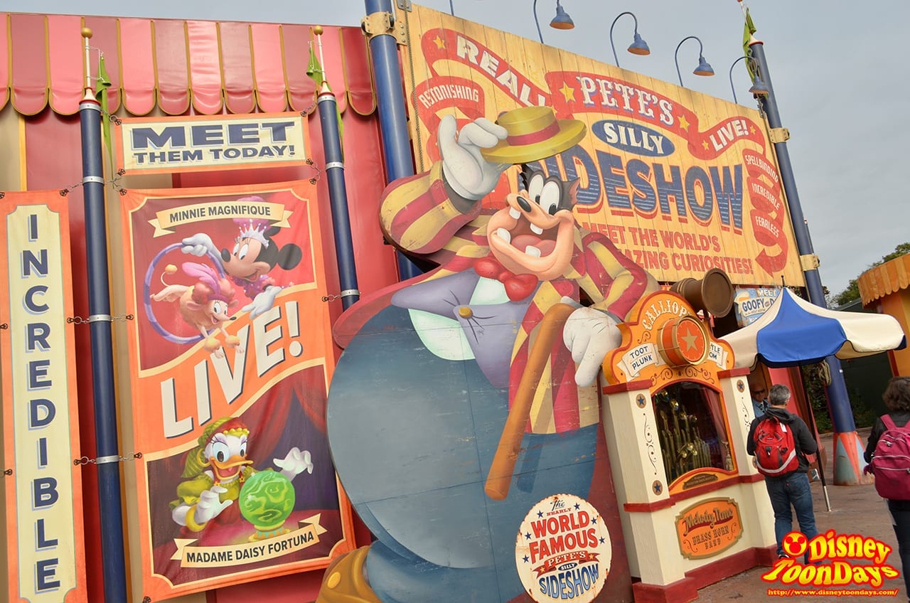 WDW マジックキングダム ニューファンタジーランド ピートズ・シリー・サイド・ショー