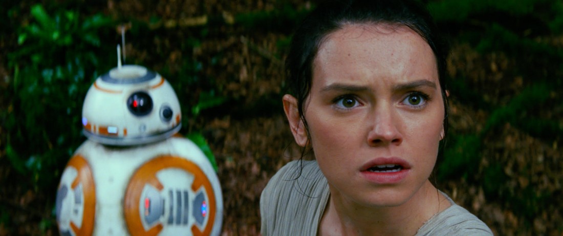 Star Wars: The Force AwakensL to R: BB-8 and Rey (Daisy Ridley)Ph: Film Frame© 2014 Lucasfilm Ltd. & TM. All Right Reserved.
