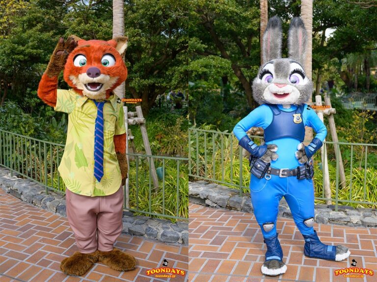 プラザパビリオン・バンドスタンド前のニックとジュディのグリーティング