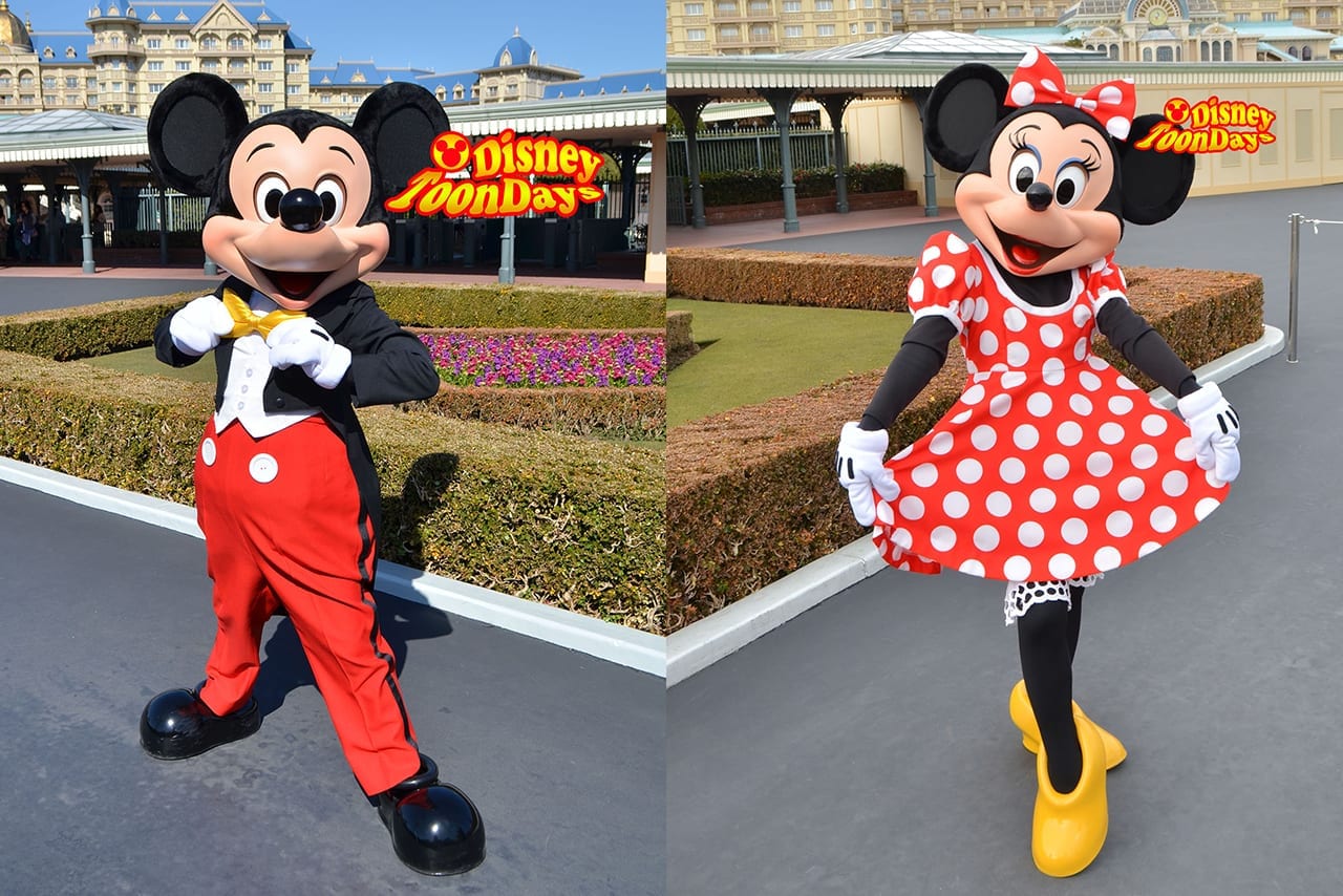 TDL エントランス グリーティング ミッキーマウス ミニーマウス
