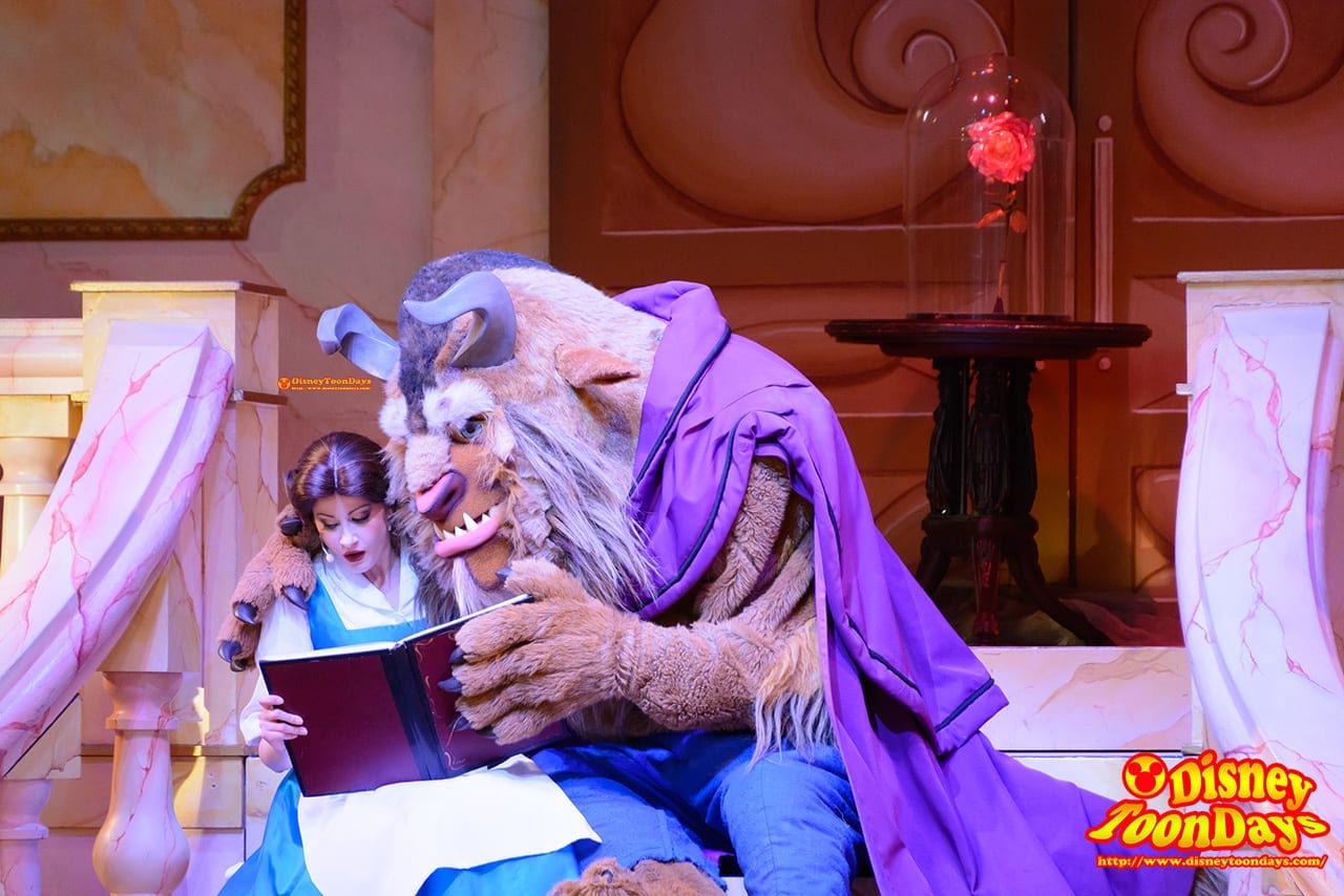 WDW ディズニーハリウッドスタジオ サンセットブルーバード ビューティー・アンド・ビースト・ライブ・オン・ステージ　ベル　野獣 (3)