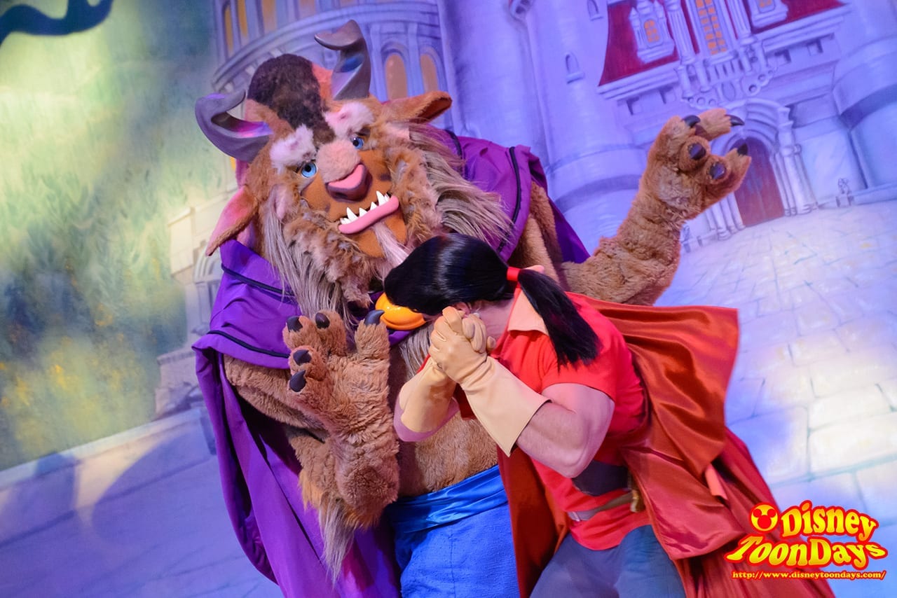 WDW ディズニーハリウッドスタジオ サンセットブルーバード ビューティー・アンド・ビースト・ライブ・オン・ステージ　野獣　ガストン (2)