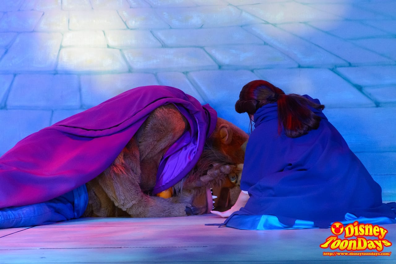 WDW ディズニーハリウッドスタジオ サンセットブルーバード ビューティー・アンド・ビースト・ライブ・オン・ステージ　野獣　ベル (2)