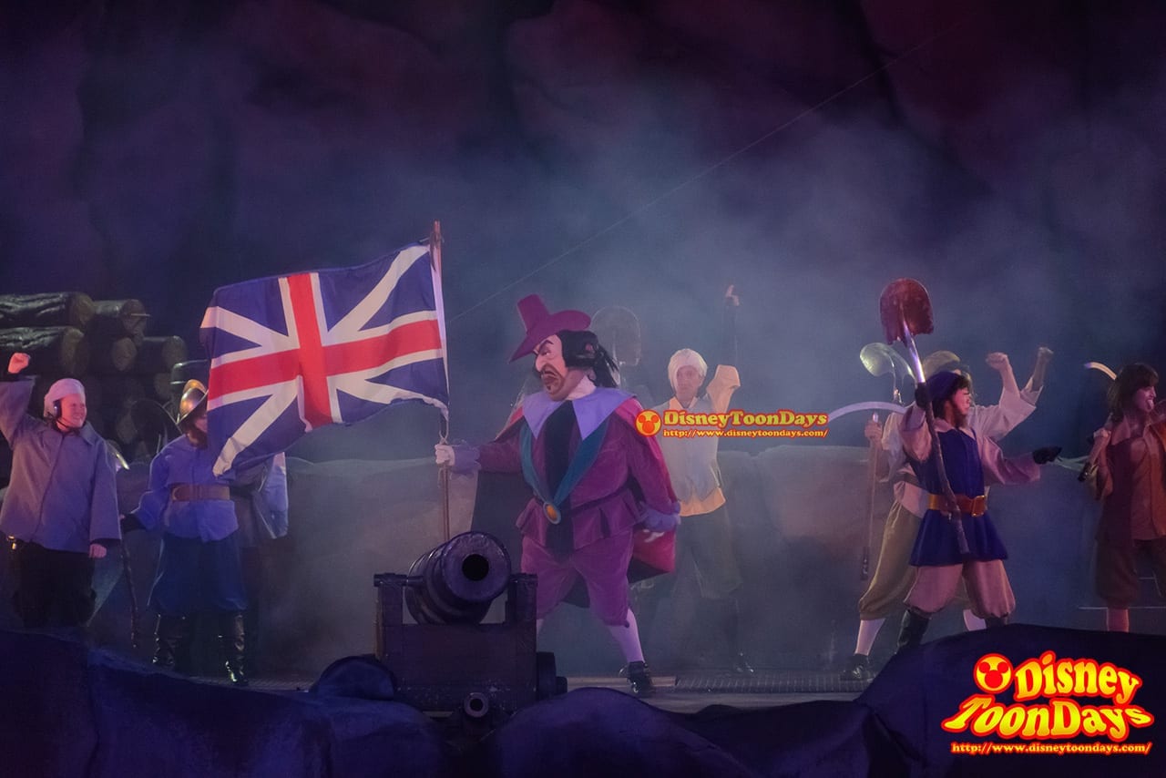 WDW ディズニーハリウッドスタジオ ハリウッドブルーバード ファンタズミック！ ポカホンタス ラトクリフ提督