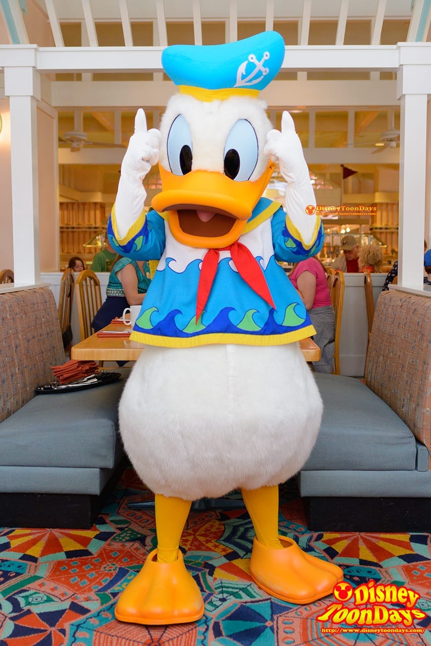 WDW ビーチ・クラブ・リゾート ケープメイ・カフェ グリーティング ドナルドダック
