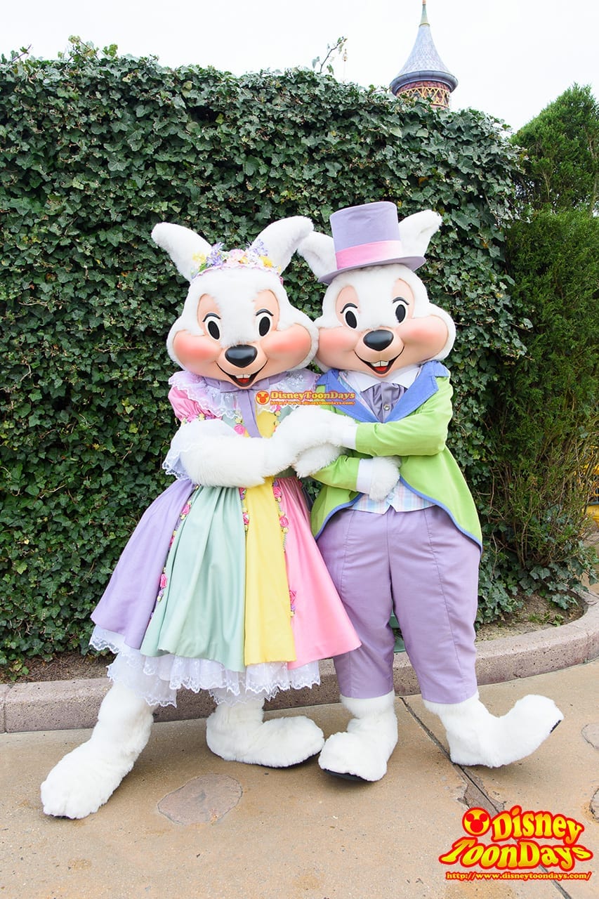 DLP ファンタジーランド グリーティング ミセス・イースターバニー ミスター・イースターバニー