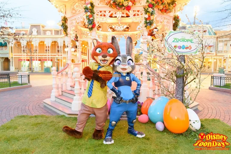 DLPにニックとジュディが初登場！可愛すぎるズートピアのキャラと幸せグリーティング／DLPスペシャルイースターパーティー1