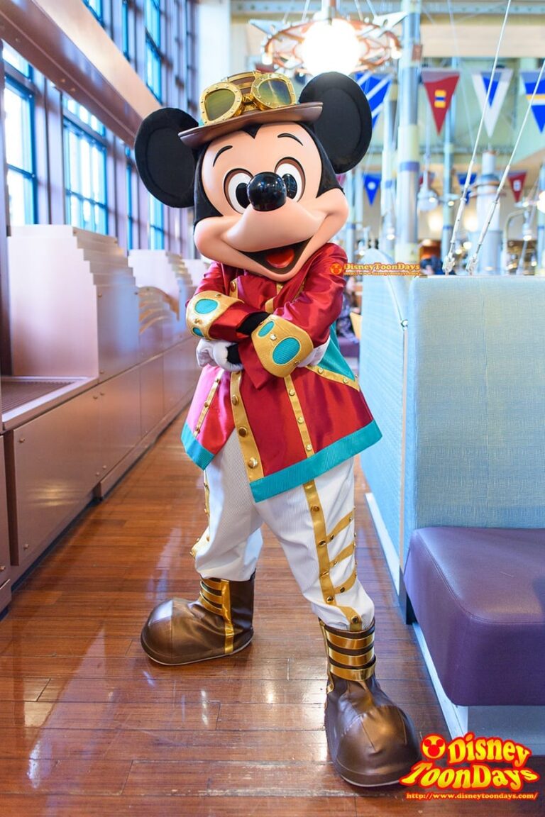 ホライズンベイレストランのミッキー達の新衣装とグリーティング