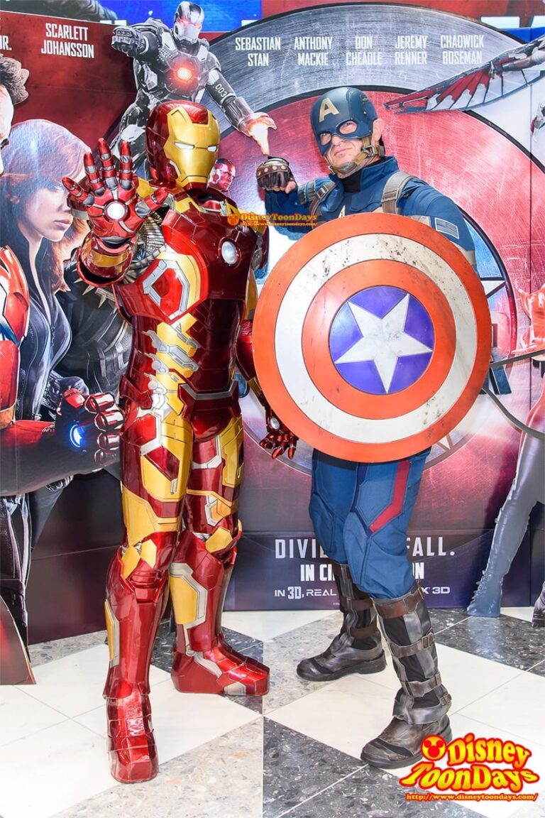 マーベルヒーローズフェスタ 2016 フォトシュティング グリーティング キャプテン・アメリカ アイアンマン