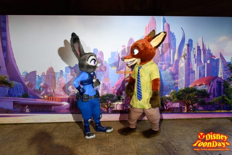 DLP ファンタジーランド トードホールレストラン グリーティング ニック ジュディ (1)