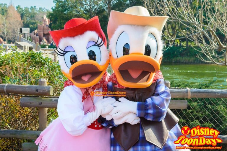TDL ウエスタンランド グリーティング ドナルドダック デイジーダック