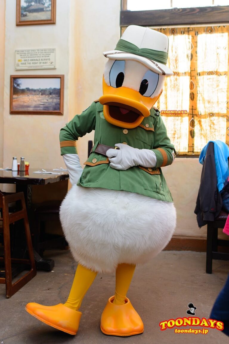 WDW アニマルキングダム アフリカ タスカーハウス・レストラン グリーティング ドナルドダック