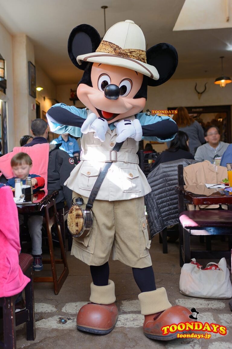 WDW アニマルキングダム アフリカ タスカーハウス・レストラン グリーティング ミッキーマウス
