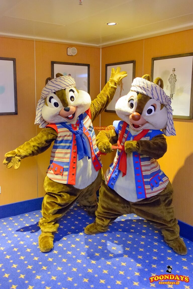 DCL ディズニー・ワンダー号 パイレーツナイト グリーティング チップ デール