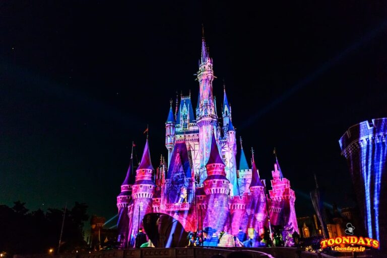 シンデレラ城をアナがかけまわる