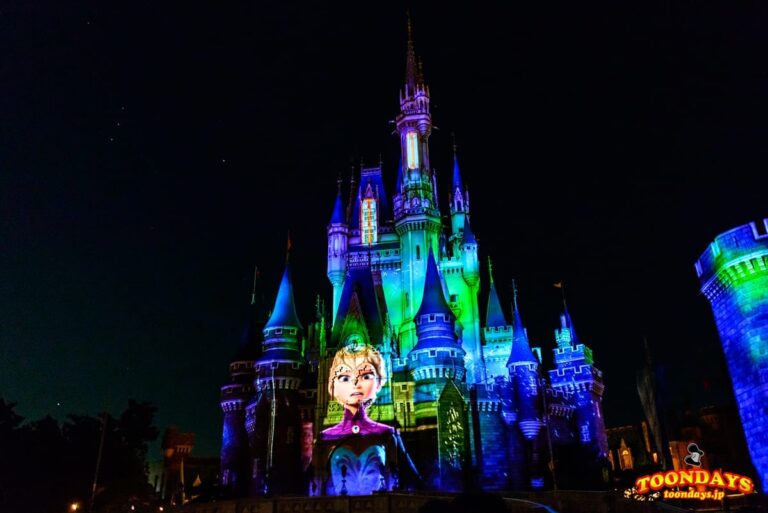 扉を開くエルサ