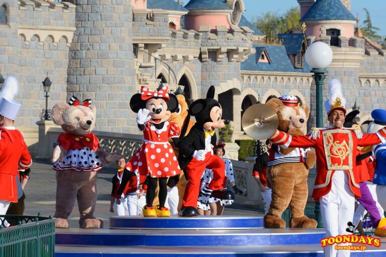 DLP メインストリートUSA　ザ・ディズニーランドパリ・25thアニバーサリー・グランドセレブレーション ミニーマウス　ミッキーマウス ダッフィー　シェリーメイ