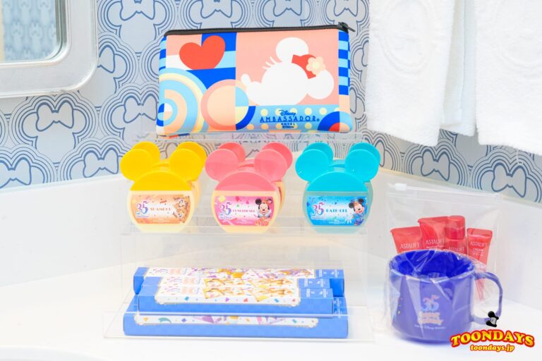 ミニーマウスルームのアメニティ